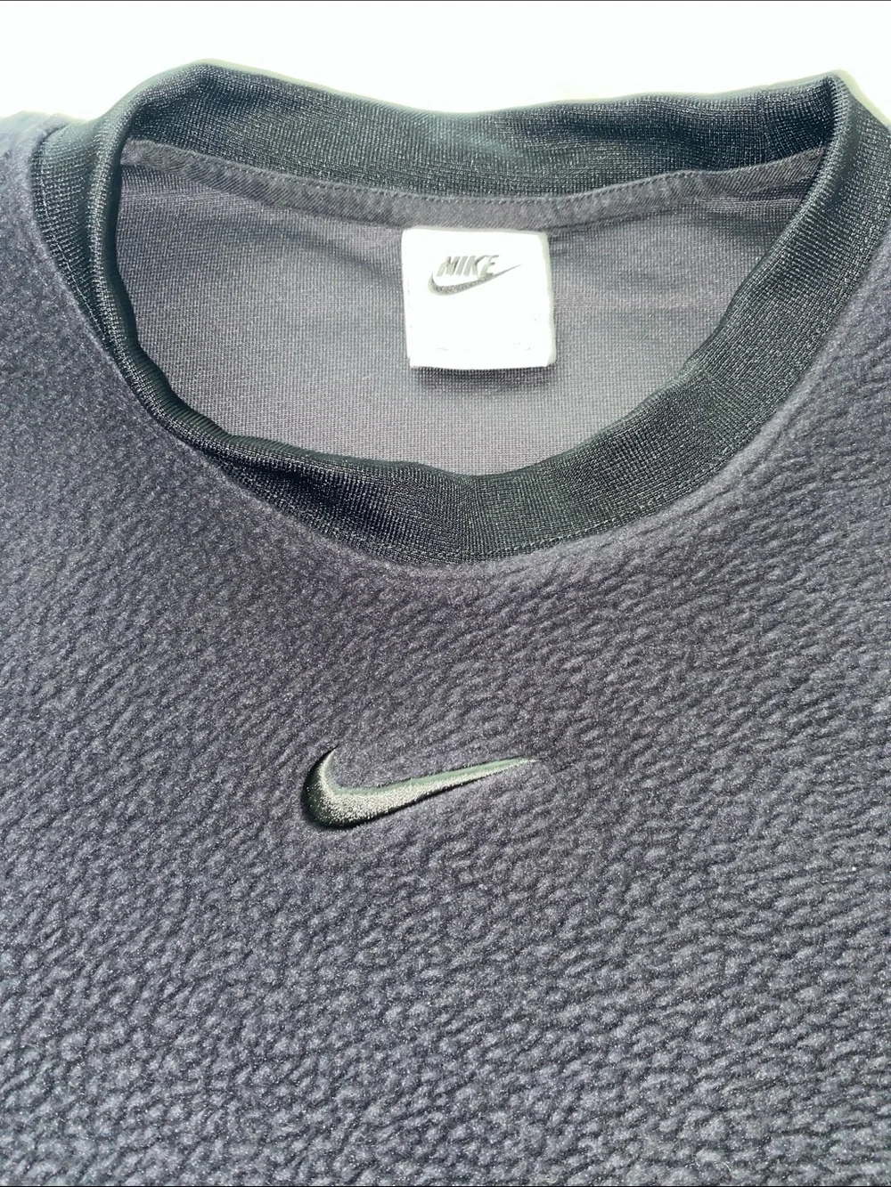 Nike Women’s Black Sherpa Crewneck Sweatshirt